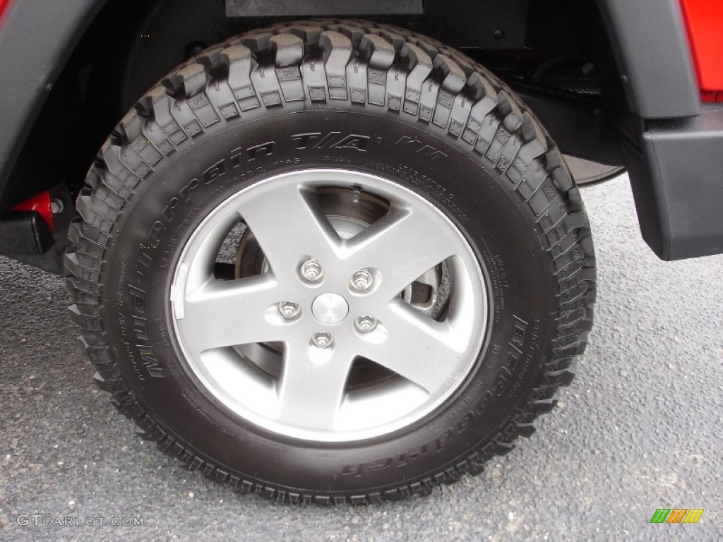 2011 Wrangler Rubicon 4x4 - Flame Red / Black photo #8