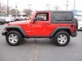 2011 Flame Red Jeep Wrangler Rubicon 4x4  photo #9