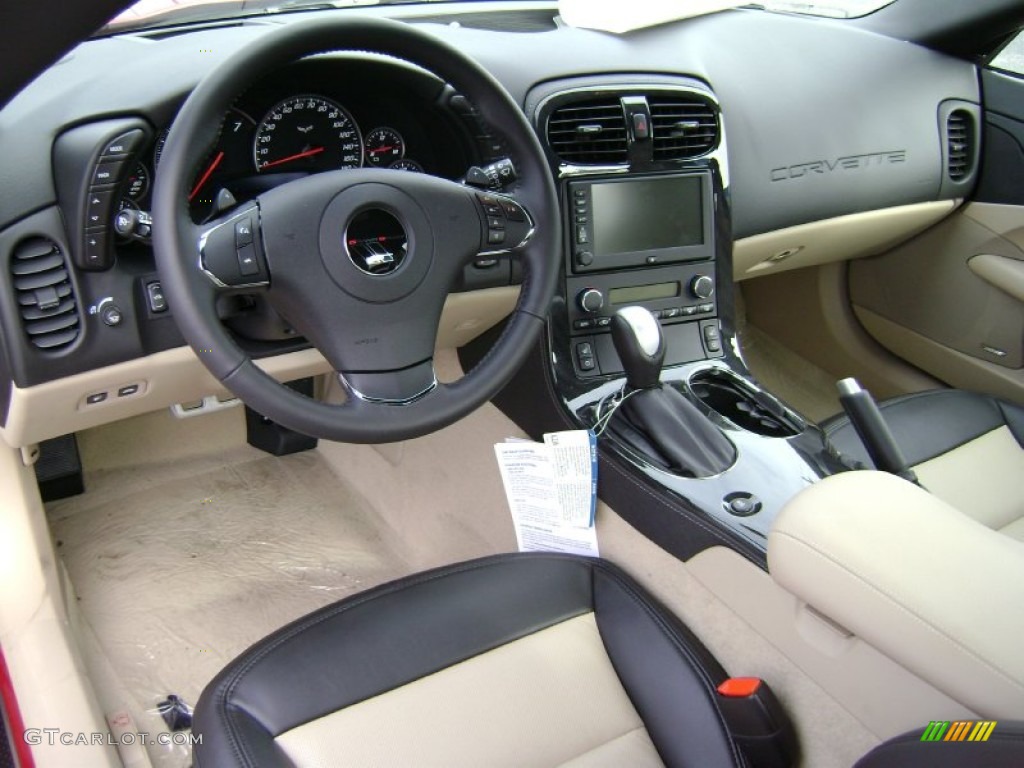 2012 Chevrolet Corvette Grand Sport Convertible Cashmere/Ebony Dashboard Photo #61065133