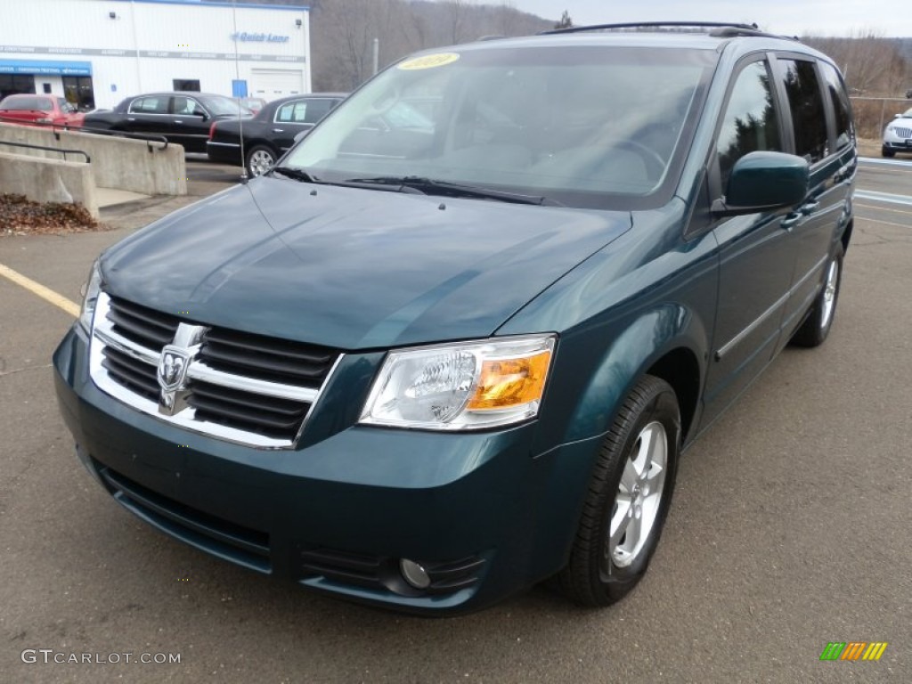 Melbourne Green Pearl 2009 Dodge Grand Caravan SXT Exterior Photo #61065583