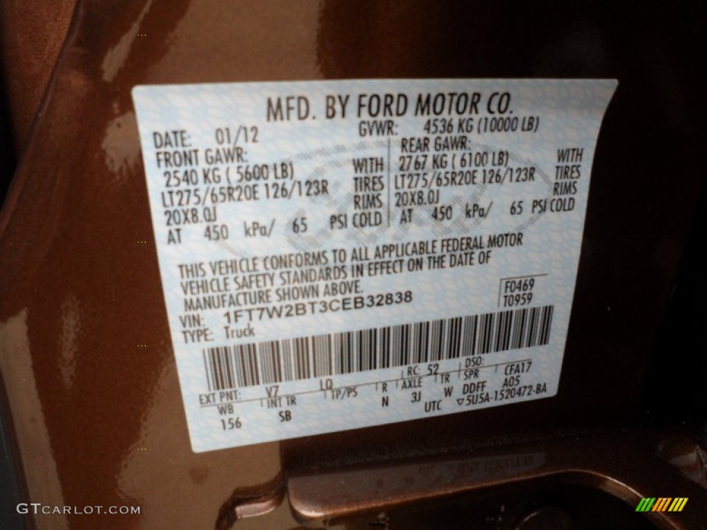 2012 Ford F250 Super Duty King Ranch Crew Cab 4x4 V7 Photo #61066840