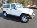 2012 Bright White Jeep Wrangler Unlimited Sahara 4x4  photo #2