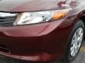 Crimson Pearl - Civic LX Sedan Photo No. 5