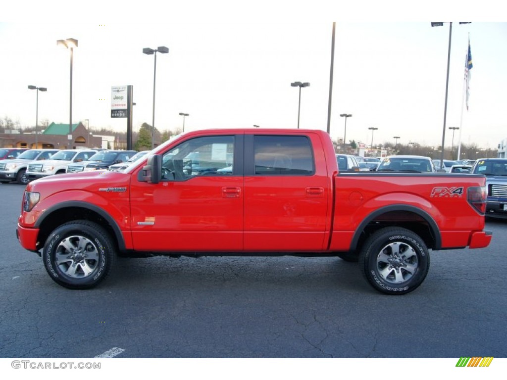 2012 F150 FX4 SuperCrew 4x4 - Race Red / Black photo #5