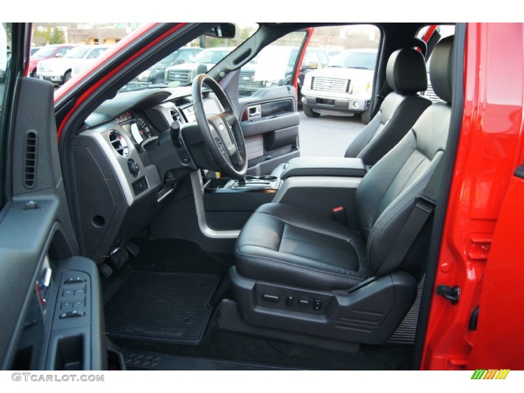 Black Interior 2012 Ford F150 FX4 SuperCrew 4x4 Photo #61071577