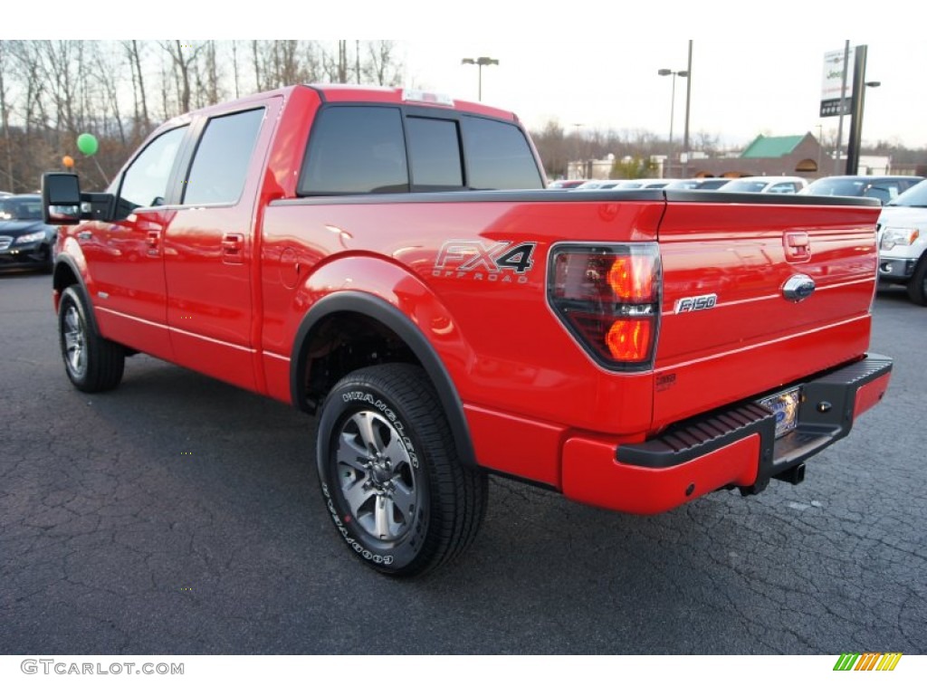 Race Red 2012 Ford F150 FX4 SuperCrew 4x4 Exterior Photo #61071751