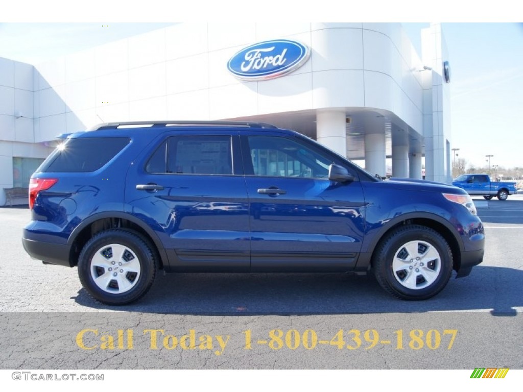 2012 Explorer FWD - Dark Pearl Blue Metallic / Medium Light Stone photo #1