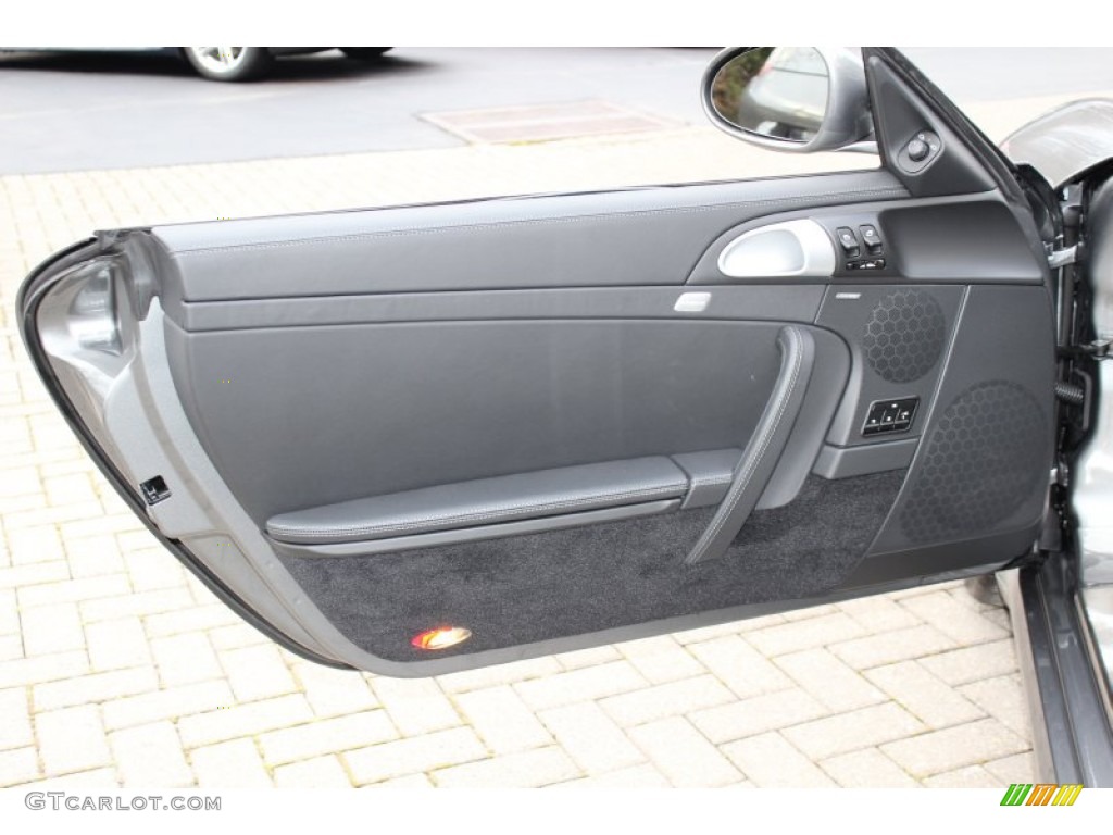 2012 911 Turbo Cabriolet - Meteor Grey Metallic / Black photo #9