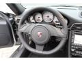 Black 2012 Porsche 911 Turbo Cabriolet Steering Wheel