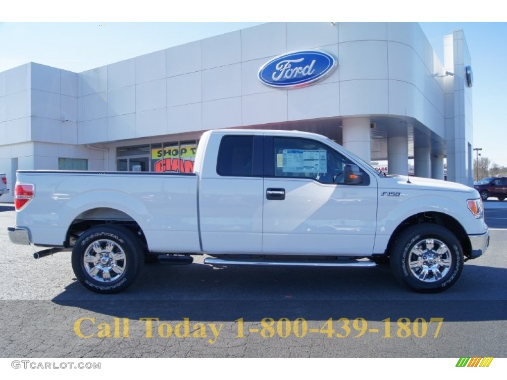 2012 F150 XLT SuperCab - Oxford White / Steel Gray photo #1