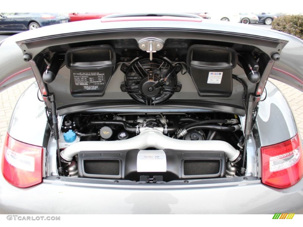 2012 911 Turbo Cabriolet - Meteor Grey Metallic / Black photo #21