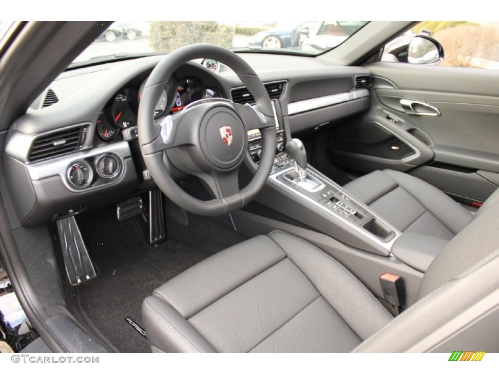 Black Interior 2012 Porsche New 911 Carrera S Coupe Photo #61072069