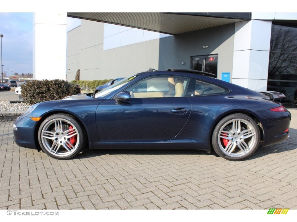 Dark Blue Metallic 2012 Porsche New 911 Carrera S Coupe Exterior Photo #61072363