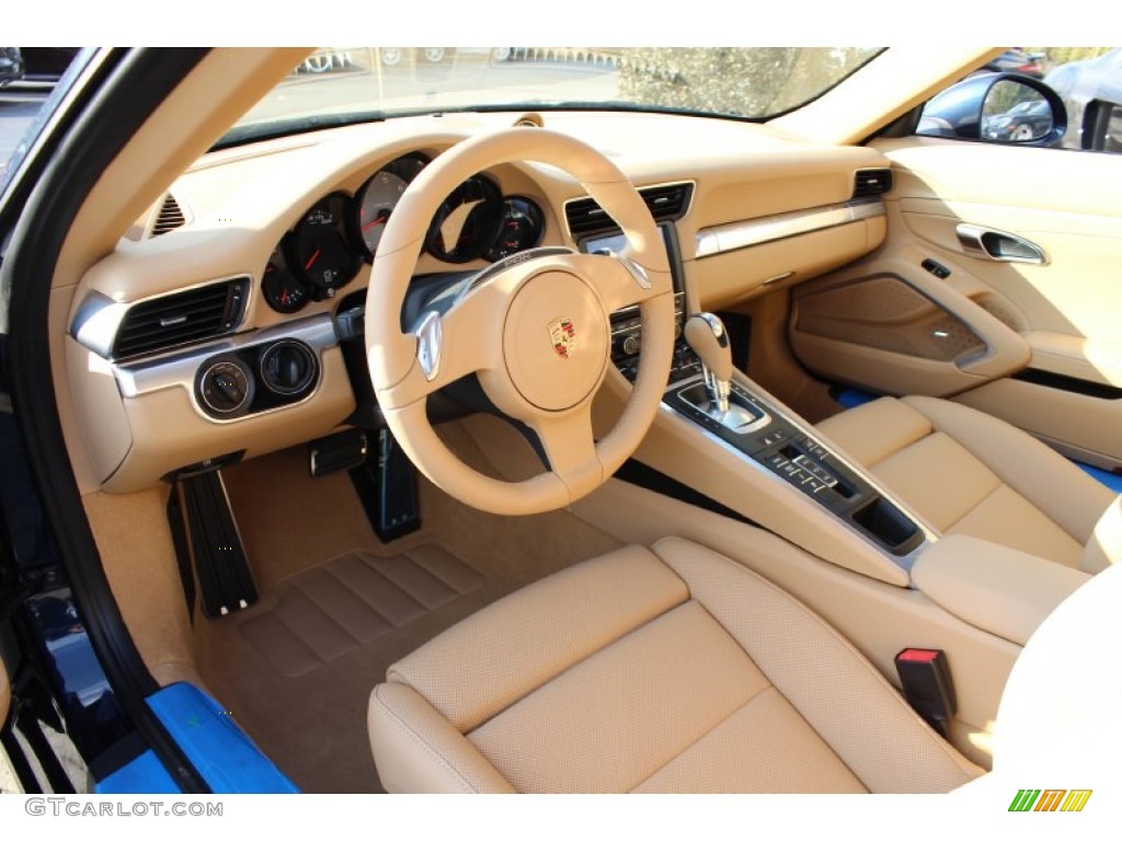 Luxor Beige Interior 2012 Porsche New 911 Carrera S Coupe Photo #61072369