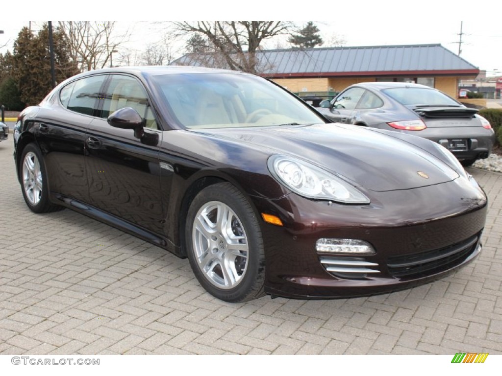 Mahogany Metallic 2012 Porsche Panamera 4 Exterior Photo #61072729