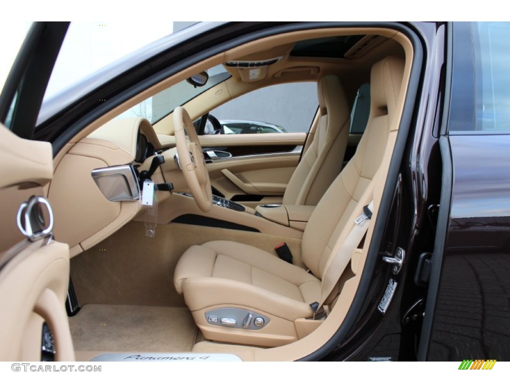 Luxor Beige Interior 2012 Porsche Panamera 4 Photo #61072753