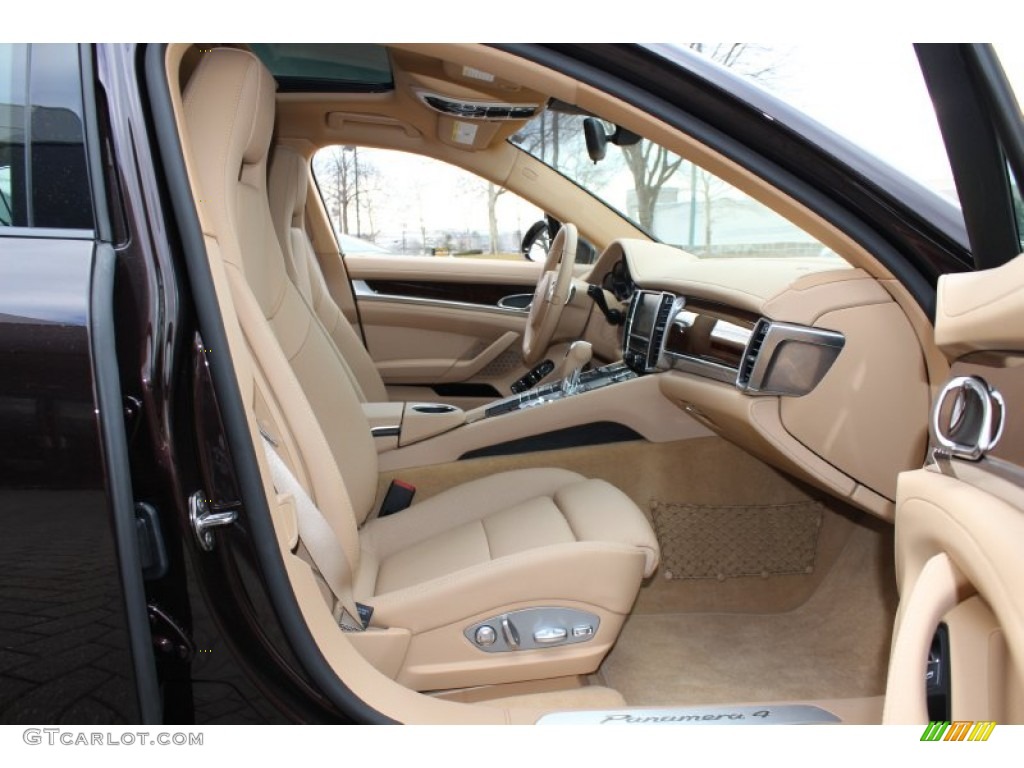 Luxor Beige Interior 2012 Porsche Panamera 4 Photo #61072801