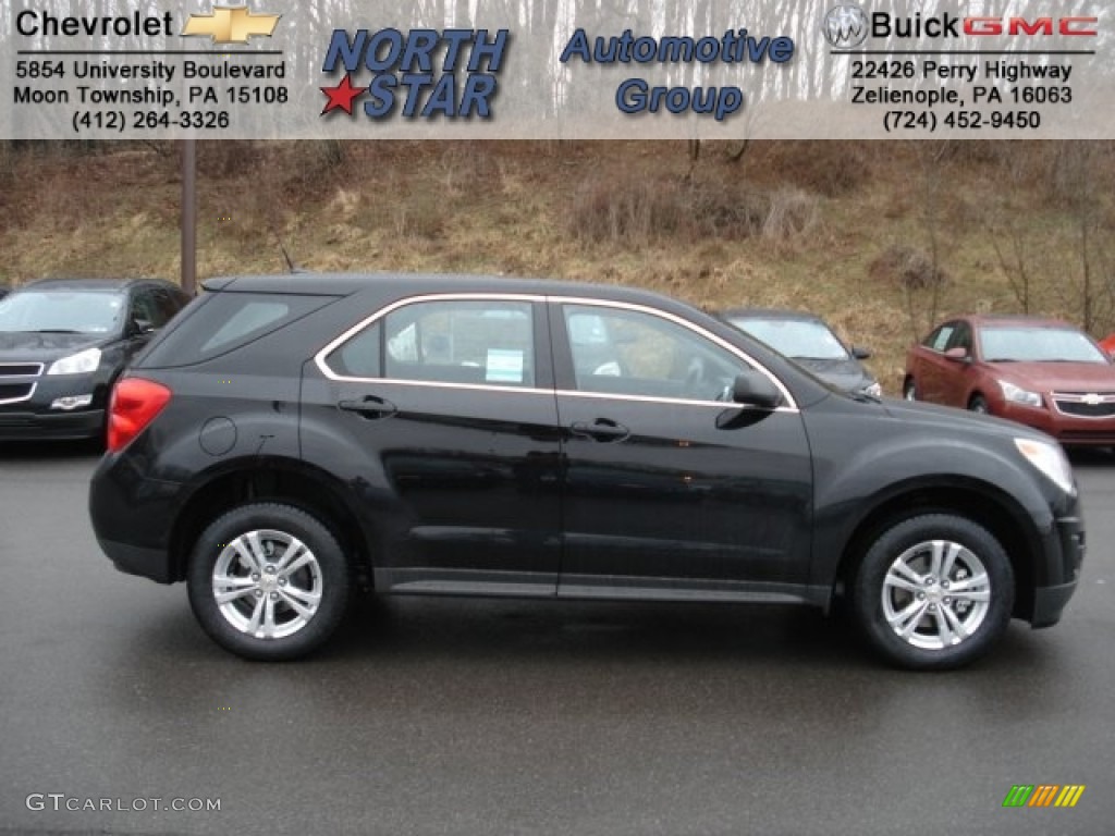 2012 Equinox LS AWD - Black / Jet Black photo #1