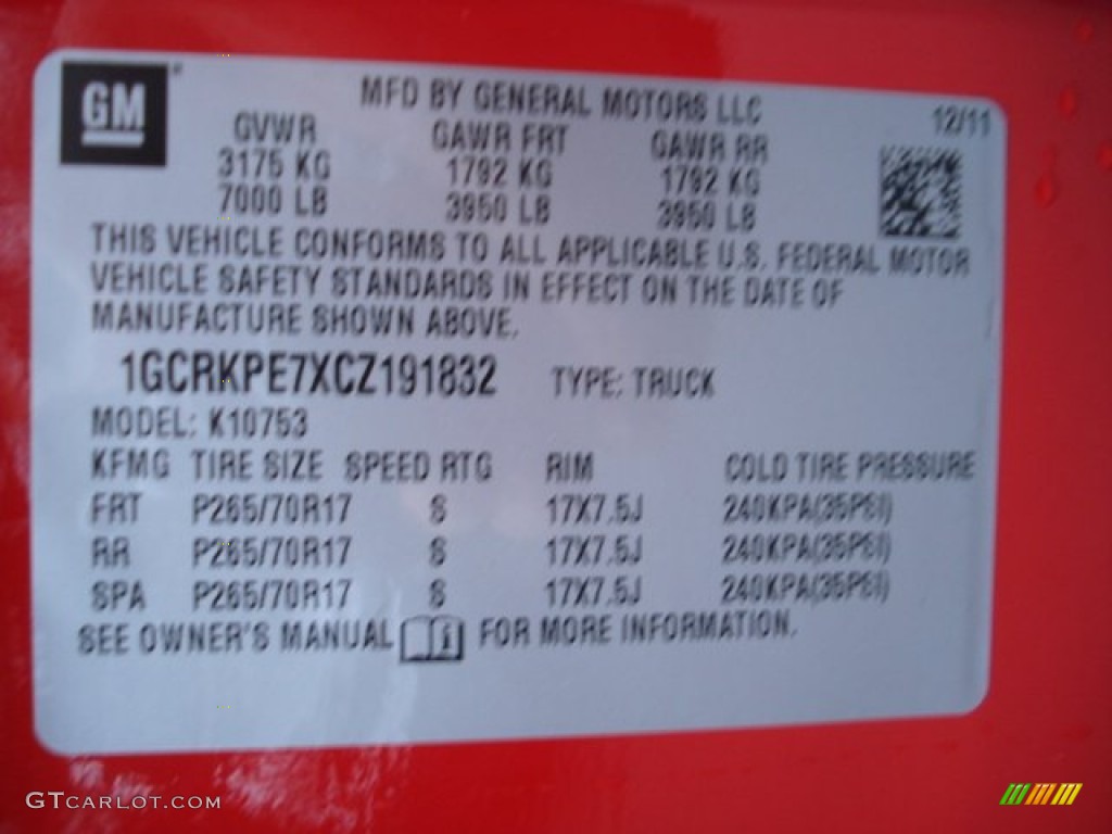 2012 Silverado 1500 Work Truck Extended Cab 4x4 - Victory Red / Dark Titanium photo #20