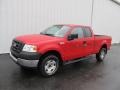 Bright Red 2005 Ford F150 XL SuperCab 4x4