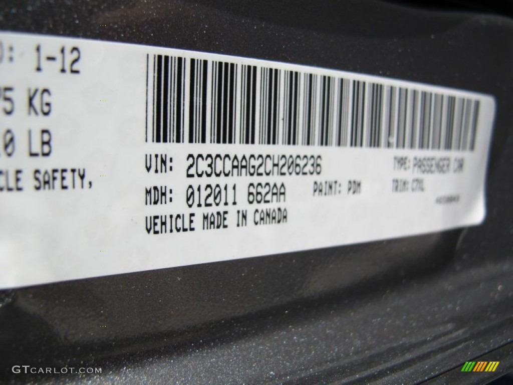 2012 300 Color Code PDM for Tungsten Metallic Photo #61079177