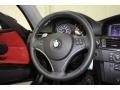 Coral Red/Black Dakota Leather Steering Wheel Photo for 2009 BMW 3 Series #61083301