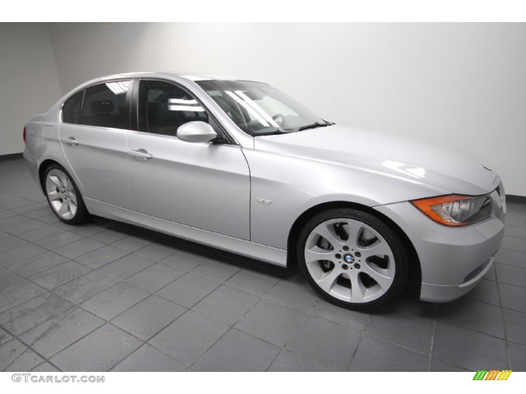 2008 3 Series 335i Sedan - Titanium Silver Metallic / Gray photo #8