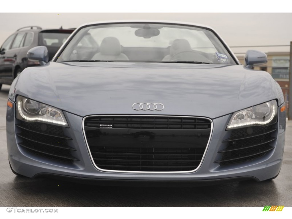 Jet Blue Metallic 2011 Audi R8 Spyder 4.2 FSI quattro Exterior Photo #61083838