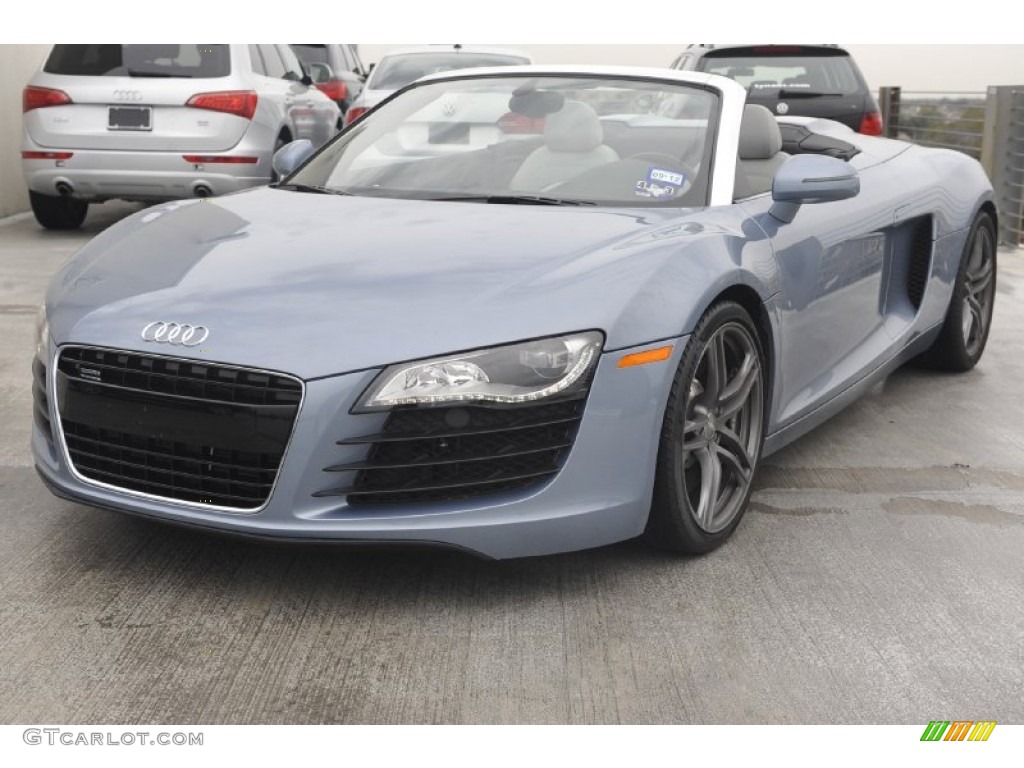 Jet Blue Metallic 2011 Audi R8 Spyder 4.2 FSI quattro Exterior Photo #61083847