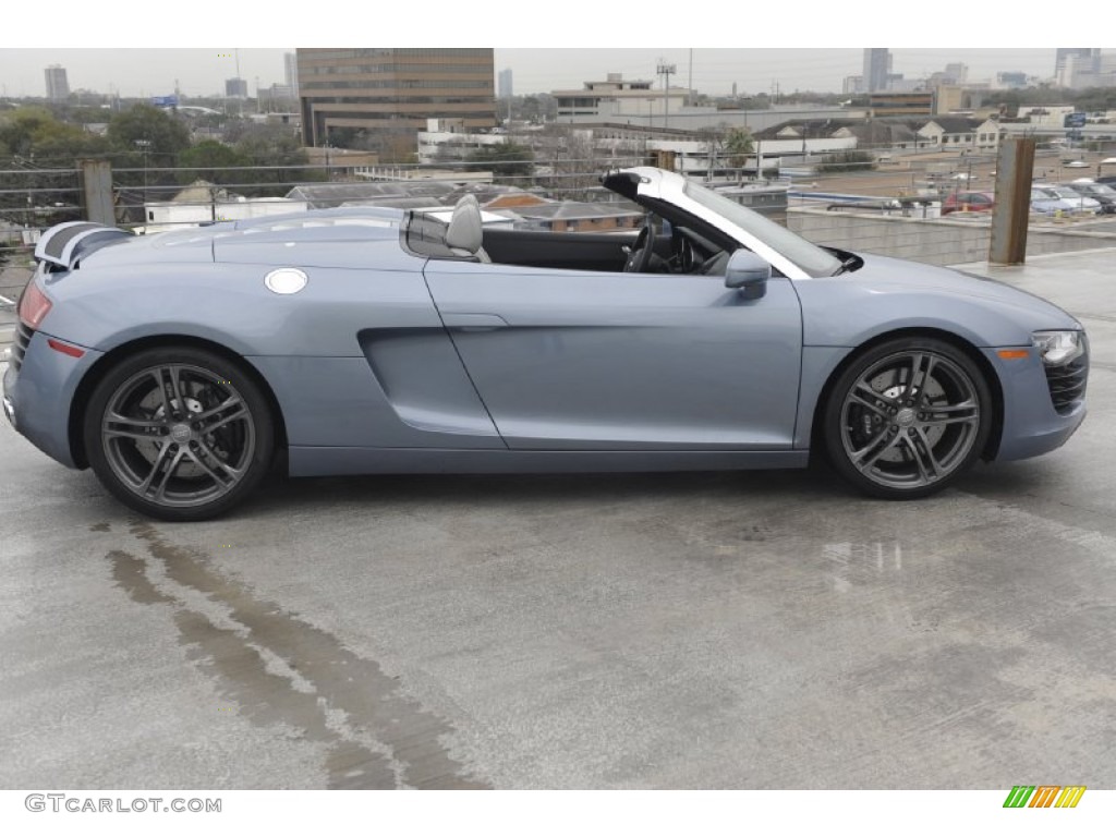 Jet Blue Metallic 2011 Audi R8 Spyder 4.2 FSI quattro Exterior Photo #61083880