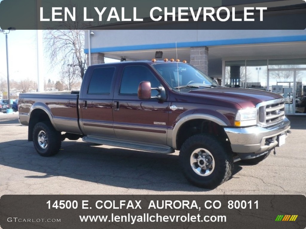 2004 F350 Super Duty King Ranch Crew Cab 4x4 - Chestnut Brown Metallic / Castano Brown Leather photo #1