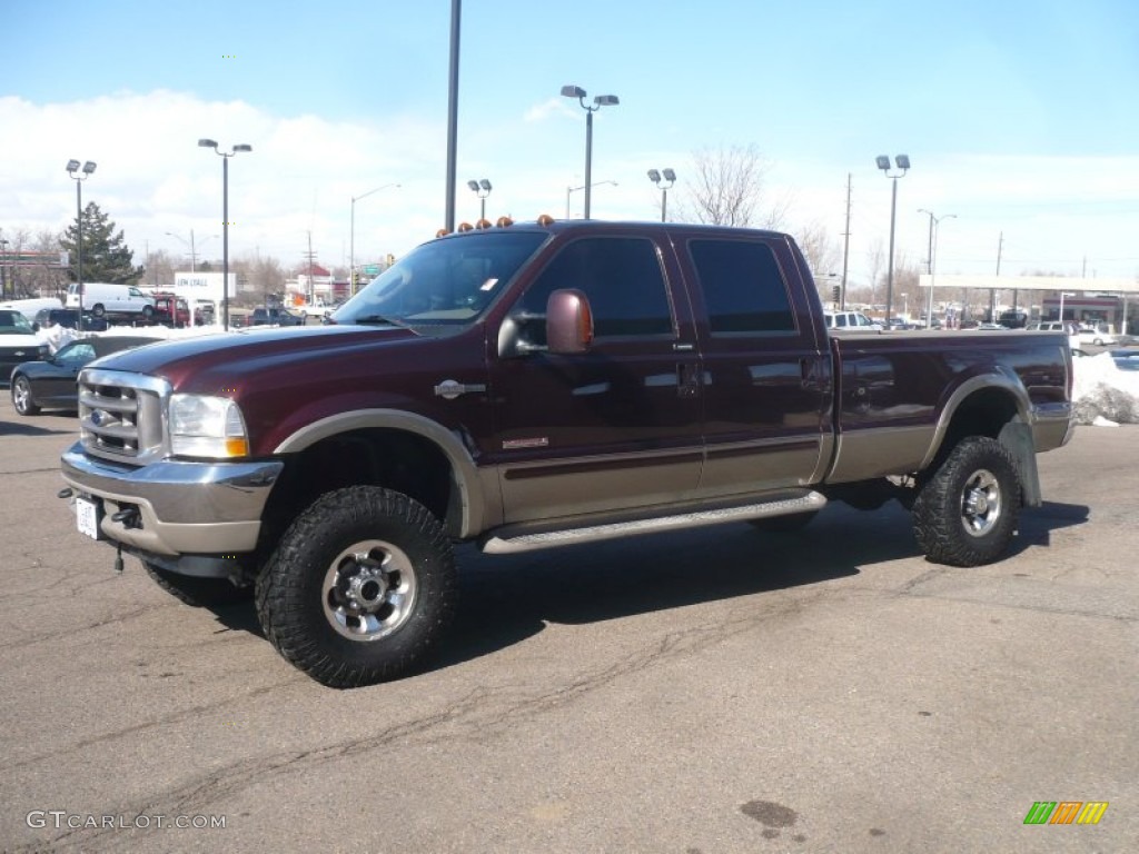 2004 F350 Super Duty King Ranch Crew Cab 4x4 - Chestnut Brown Metallic / Castano Brown Leather photo #2