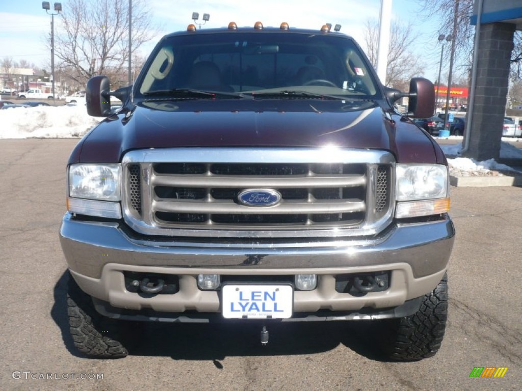 2004 F350 Super Duty King Ranch Crew Cab 4x4 - Chestnut Brown Metallic / Castano Brown Leather photo #3