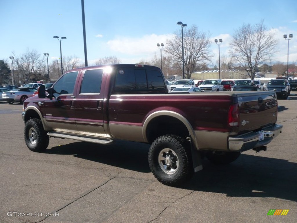 2004 F350 Super Duty King Ranch Crew Cab 4x4 - Chestnut Brown Metallic / Castano Brown Leather photo #4