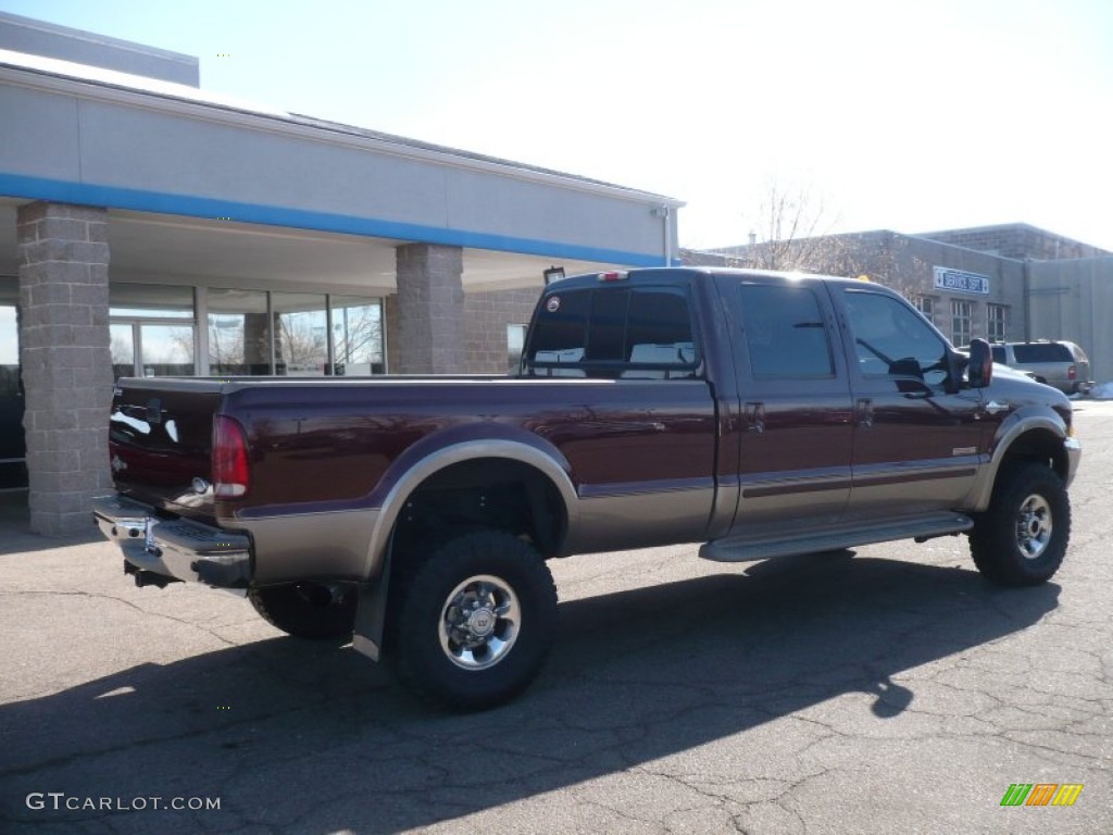 2004 F350 Super Duty King Ranch Crew Cab 4x4 - Chestnut Brown Metallic / Castano Brown Leather photo #6