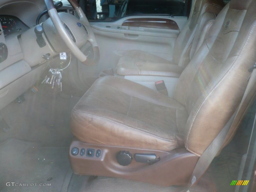 2004 F350 Super Duty King Ranch Crew Cab 4x4 - Chestnut Brown Metallic / Castano Brown Leather photo #9