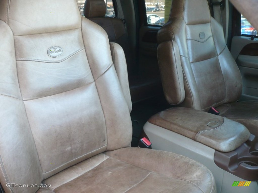 2004 F350 Super Duty King Ranch Crew Cab 4x4 - Chestnut Brown Metallic / Castano Brown Leather photo #15