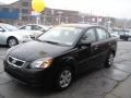 2010 Midnight Black Kia Rio LX Sedan  photo #4