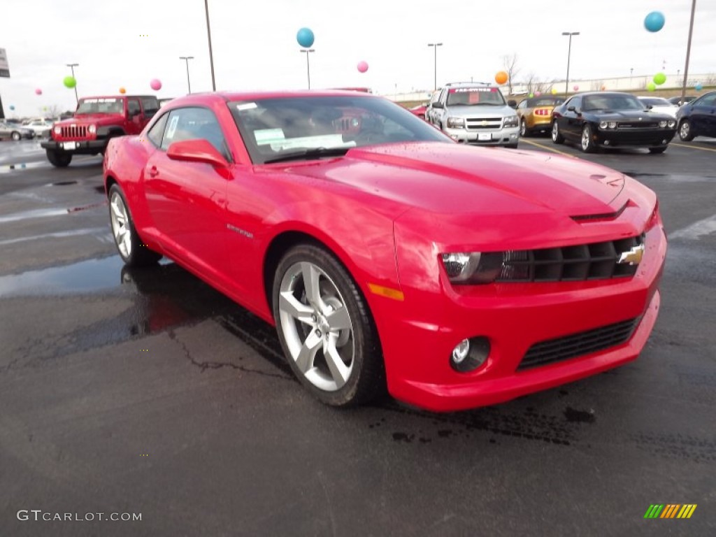 2012 Camaro SS Coupe - Victory Red / Black photo #3