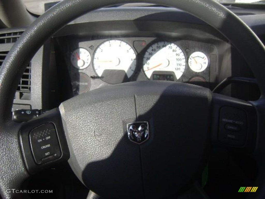 2007 Ram 1500 ST Regular Cab - Brilliant Black Crystal Pearl / Medium Slate Gray photo #9