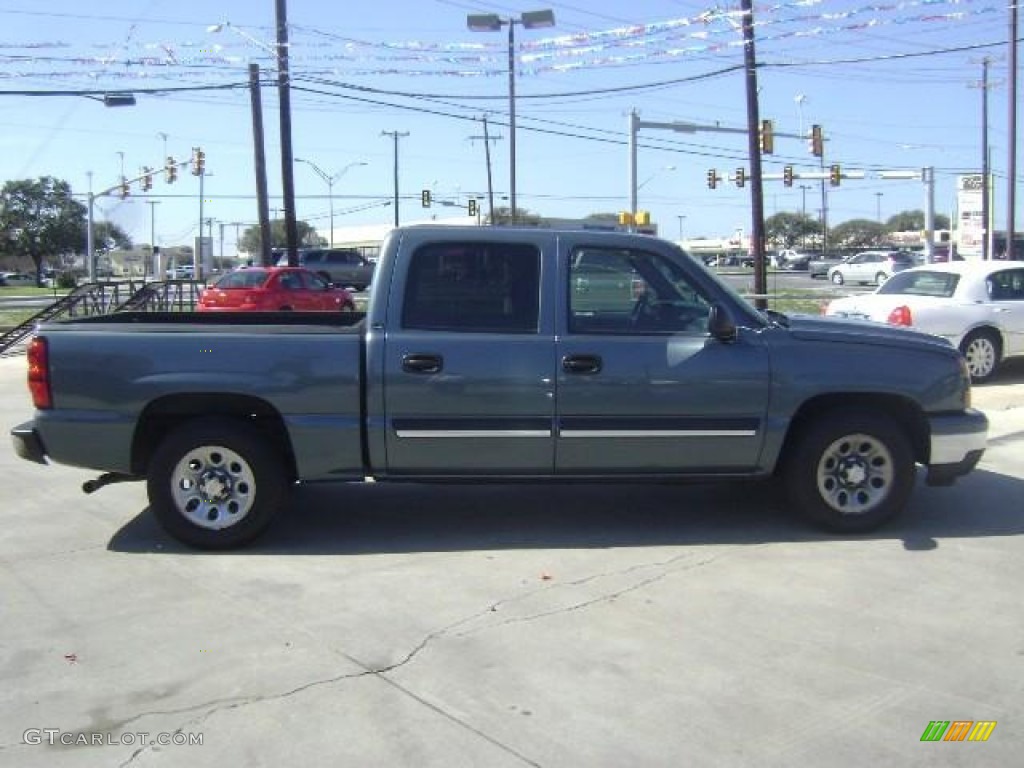 2006 Silverado 1500 LS Crew Cab - Blue Granite Metallic / Dark Charcoal photo #5