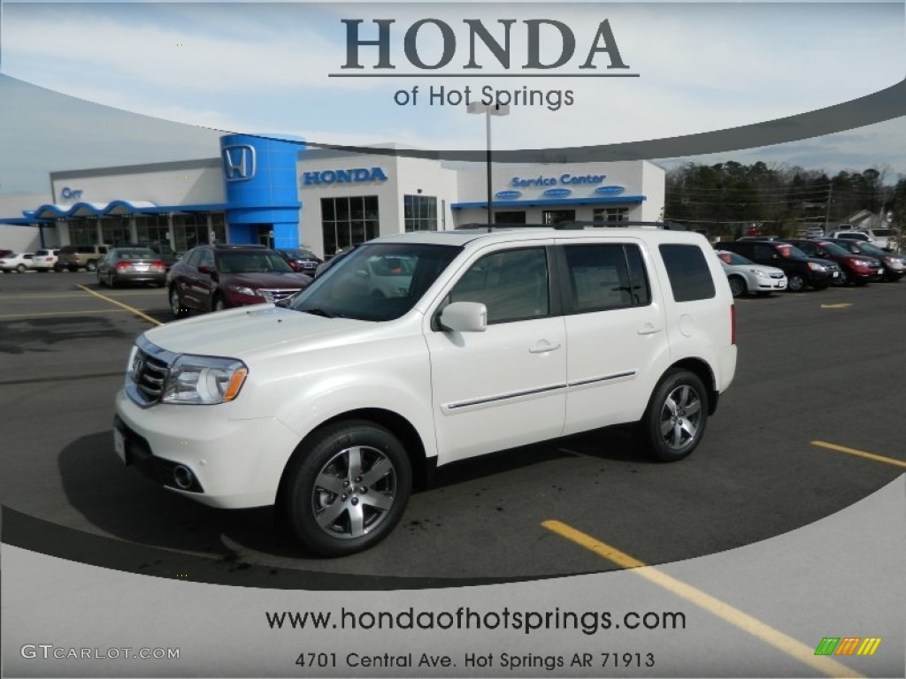 2012 Pilot Touring 4WD - White Diamond Pearl / Gray photo #1