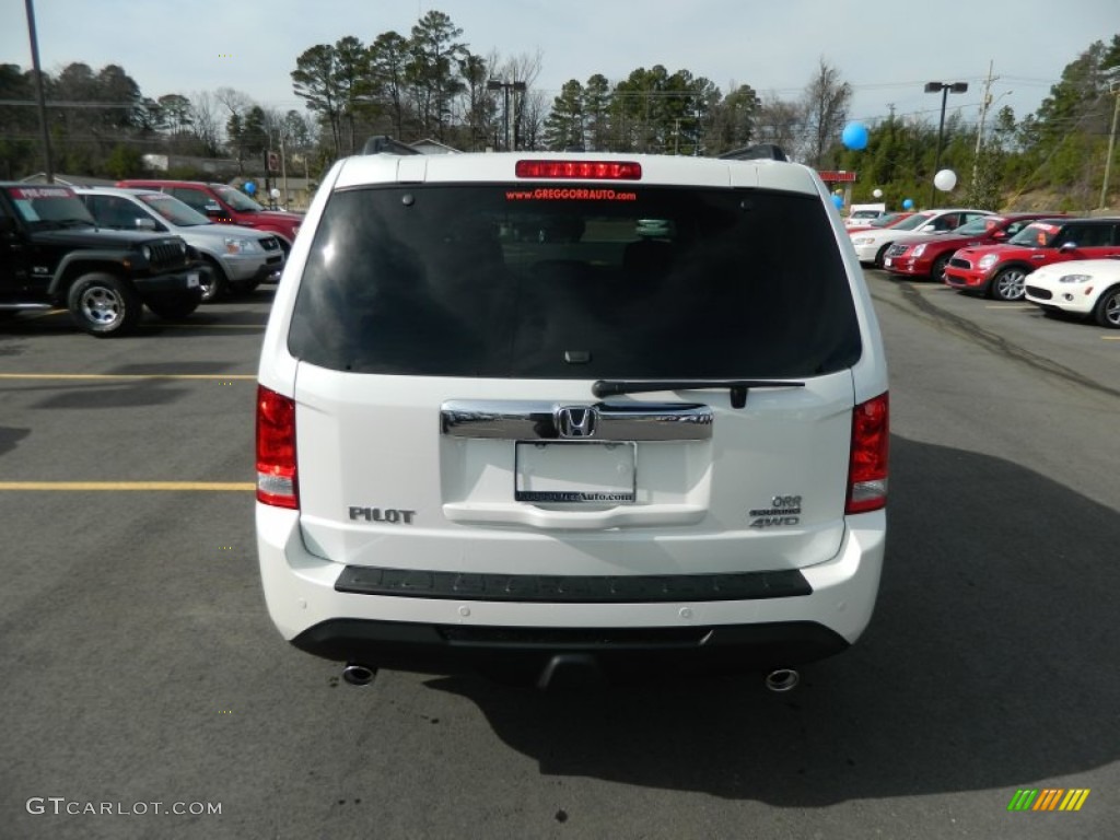 2012 Pilot Touring 4WD - White Diamond Pearl / Gray photo #4