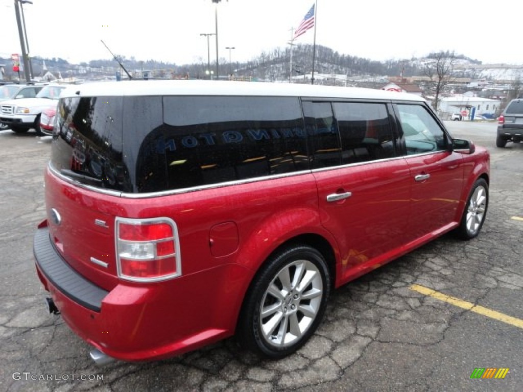 2010 Flex SEL EcoBoost AWD - Red Candy Metallic / Charcoal Black photo #4