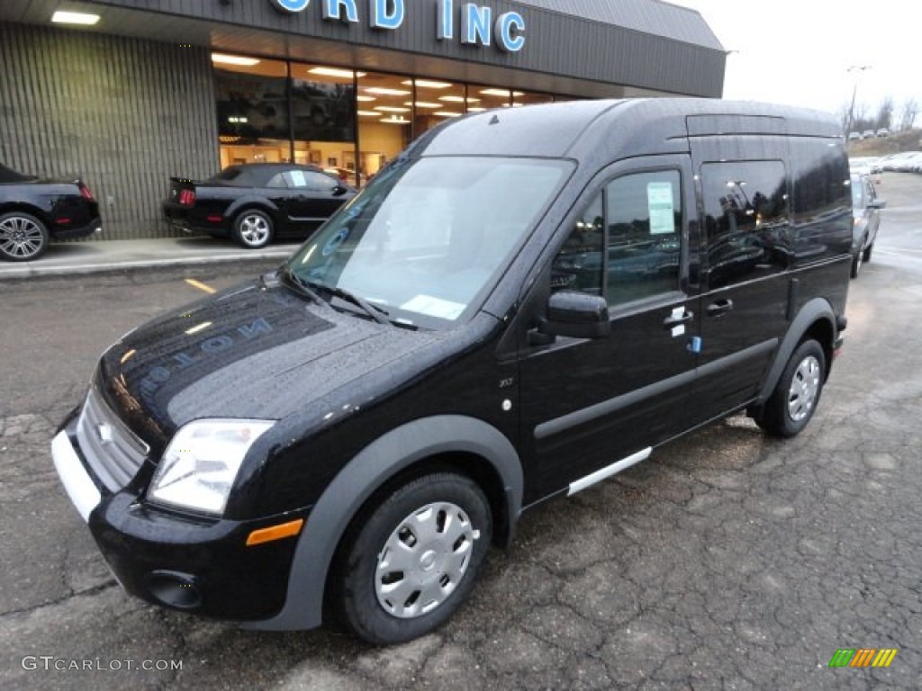 Panther Black Metallic 2012 Ford Transit Connect XLT Wagon Exterior Photo #61088780