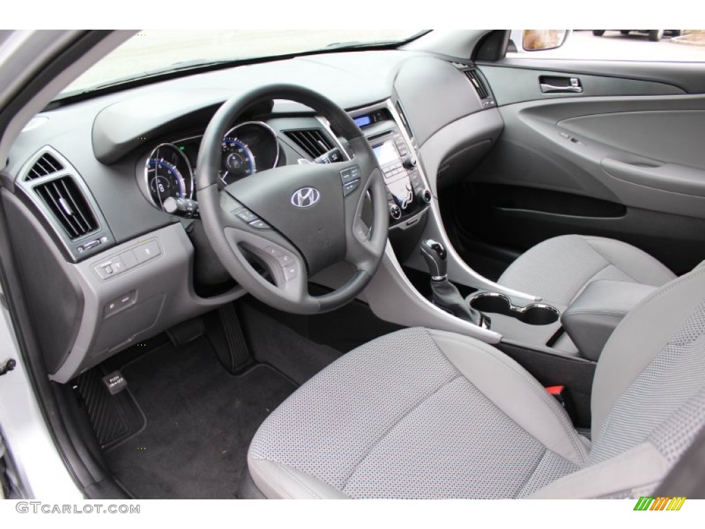 Gray Interior 2011 Hyundai Sonata SE Photo #61089152