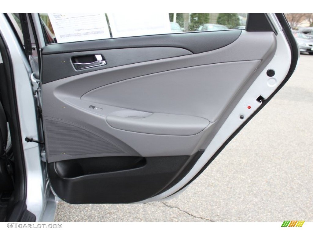 2011 Hyundai Sonata SE Gray Door Panel Photo #61089249