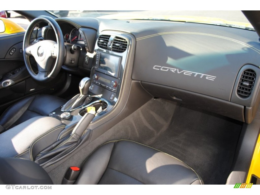 2011 Chevrolet Corvette Grand Sport Convertible Ebony Black Dashboard Photo #61089569