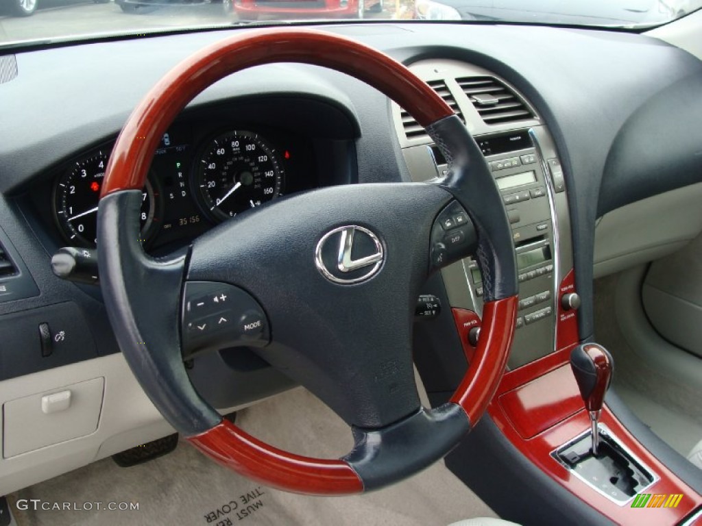 2008 Lexus ES 350 Light Gray Steering Wheel Photo #61090224