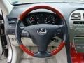 2008 Lexus ES Light Gray Interior Steering Wheel Photo